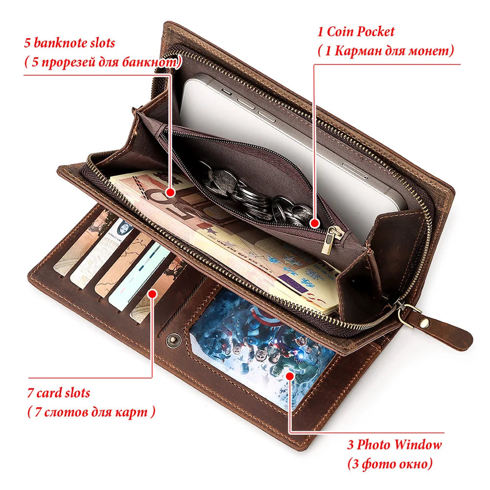 Men’s Long Clutch Wallet by Snagg It Wallet