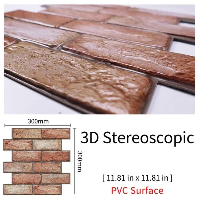 Imitation Brick & Cobblestone Wall Stickers by Snagg A Wall Sticker