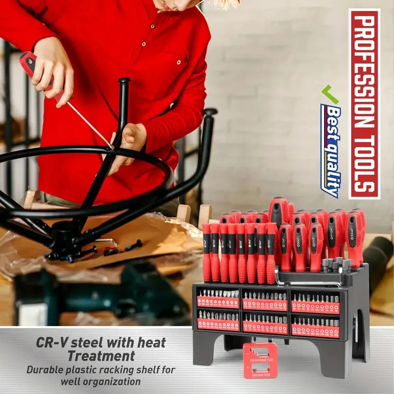 118-Piece Magnetic Precision Screwdriver & Bit Set