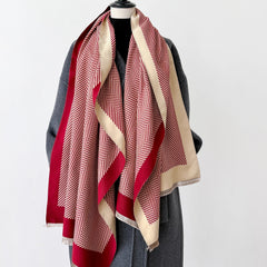 Women’s Floral Cashmere Feel Winter Scarf