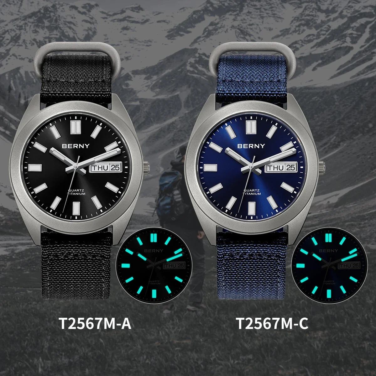 Titanium Sport Field Watch – Canvas Strap Edition