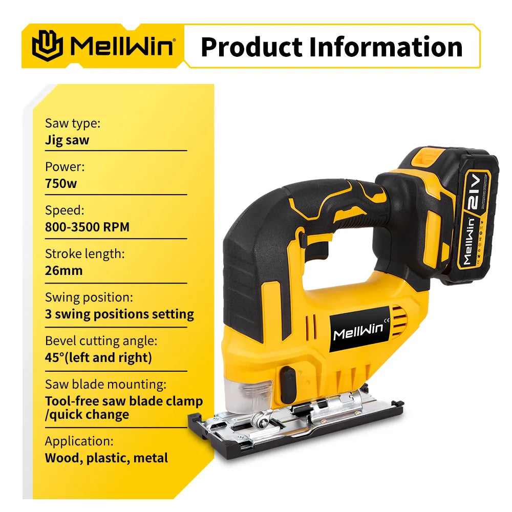 Cordless Jigsaw 3500RPM