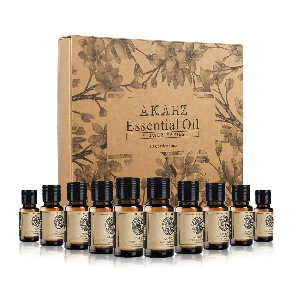 10 Bottle Floral Master Collection – 100% Pure 10ml Botanical Set for Diffusion, Spa & Artisanal Crafting