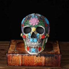 Floral Skull Resin Sculpture by Snagg A Sculpture