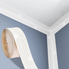 9.2M Self-Adhesive 3D Diamond Wall Skirting Border by Snagg A Wallpaper