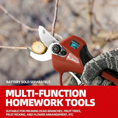 18V Brushless Cordless Electric Pruning Shears – 30mm Power Cutter with LED Display - Milwaukee Batteries