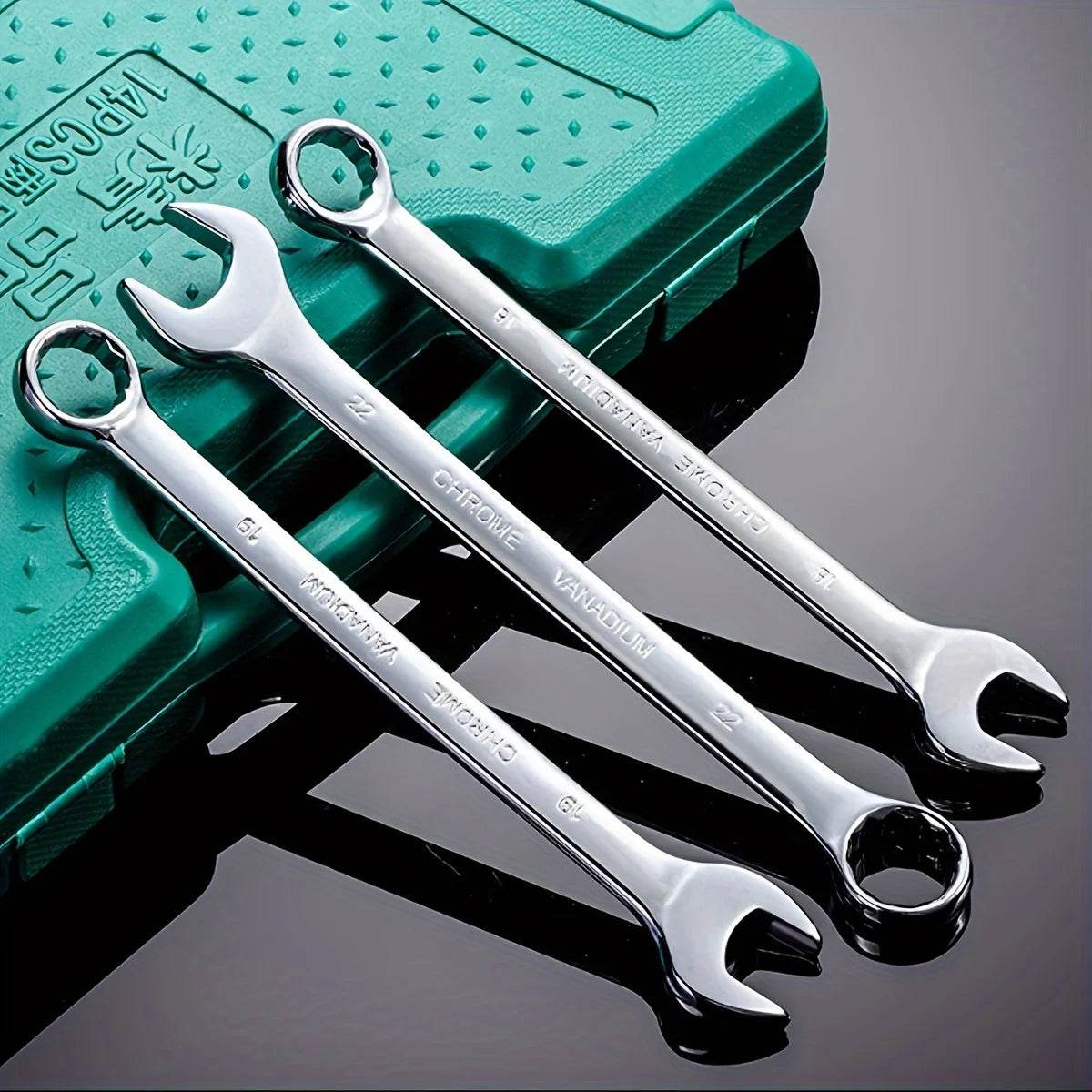 14-Piece Dual-Purpose Combination Wrench Set - SnaggIt