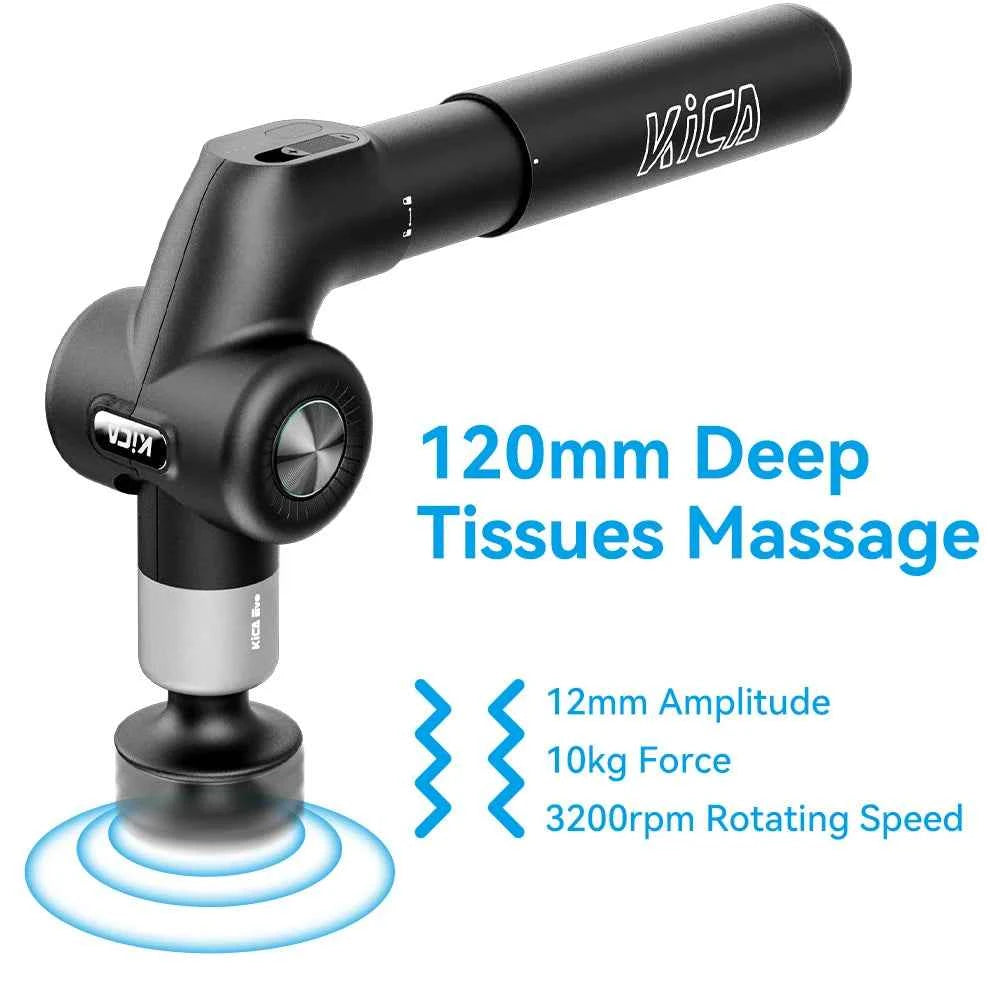 Fascia Portable Muscle Massage Gun 15kg 3 Gear 3200rpm with 6 Massage Heads