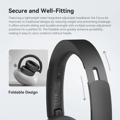 Wireless Headphones | Bluetooth 6.0 Over-Ear Noise Cancelling Headset by Snagg A Headphone