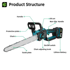 12" Cordless Brushless Chainsaw