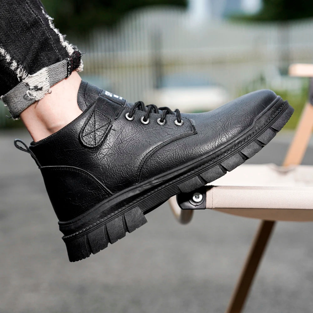 Men’s British Workwear Mid-Top Boots by Snagg A Shoes