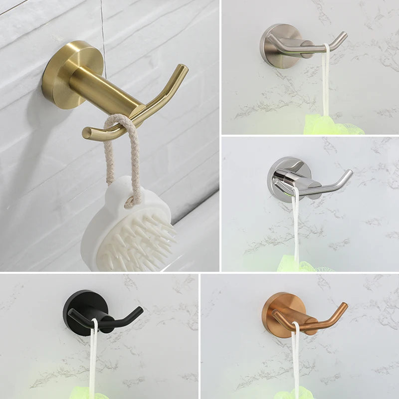 Stainless Steel Double Wall Hook by Snagg A Hook