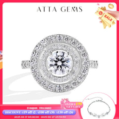 1.0ct Round Cut Moissanite Ring