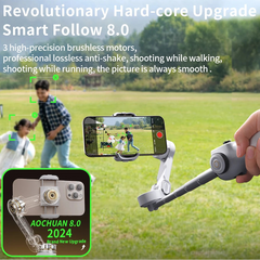 3-Axis Handheld Gimbal Phone Stabilizer with Extension Rod by Snagg A Phone Holder