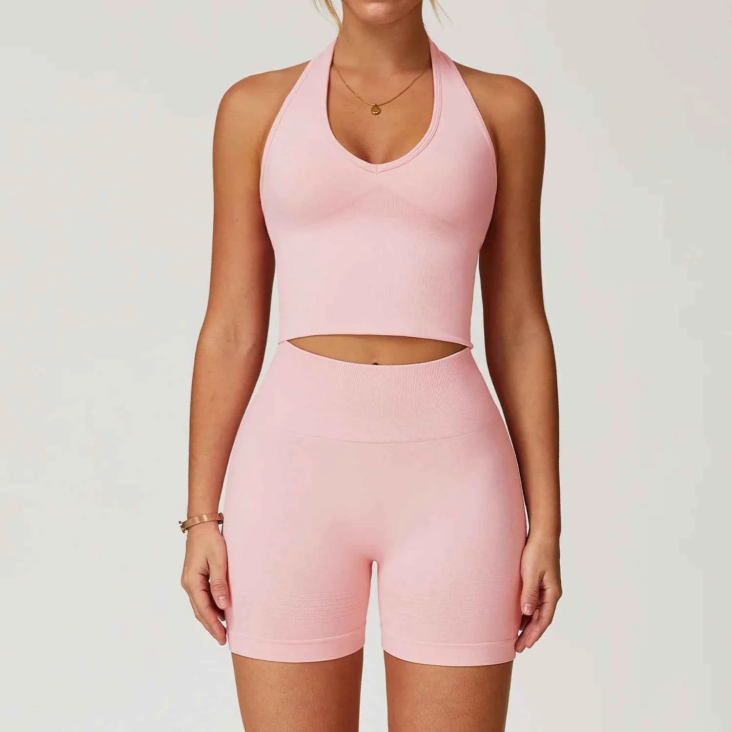 Women's 2/3/4-Piece Seamless Yoga Set | Long Sleeve Tracksuit Sports Bra Gym Leggings Activewear