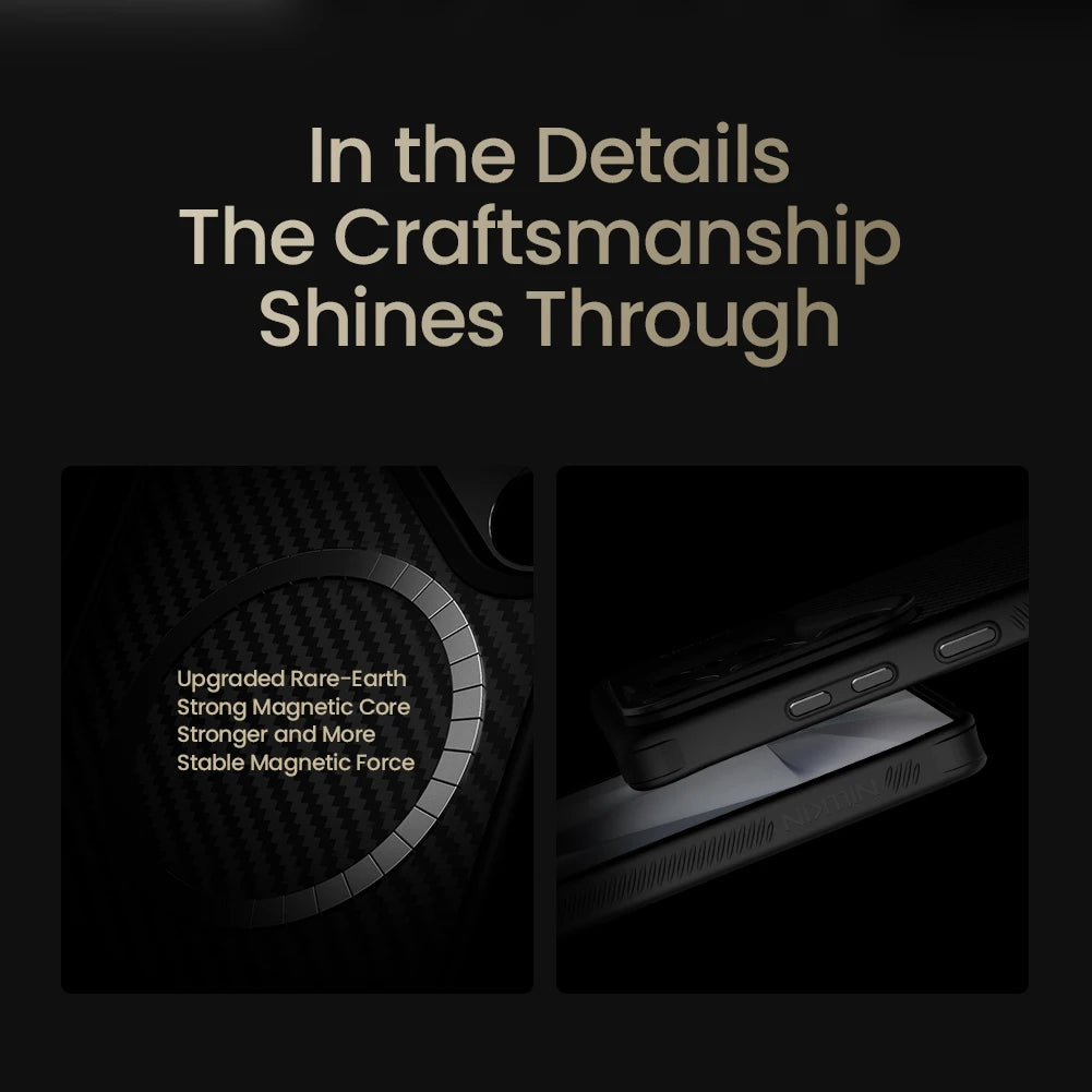 Magsafe Aramid Fiber Case For Samsung Galaxy S25 Ultra With Kickstand by Snagg A Phone Case