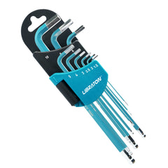 LIBRATON 9-Piece Long Arm Metric Ball-End Hex Key Set