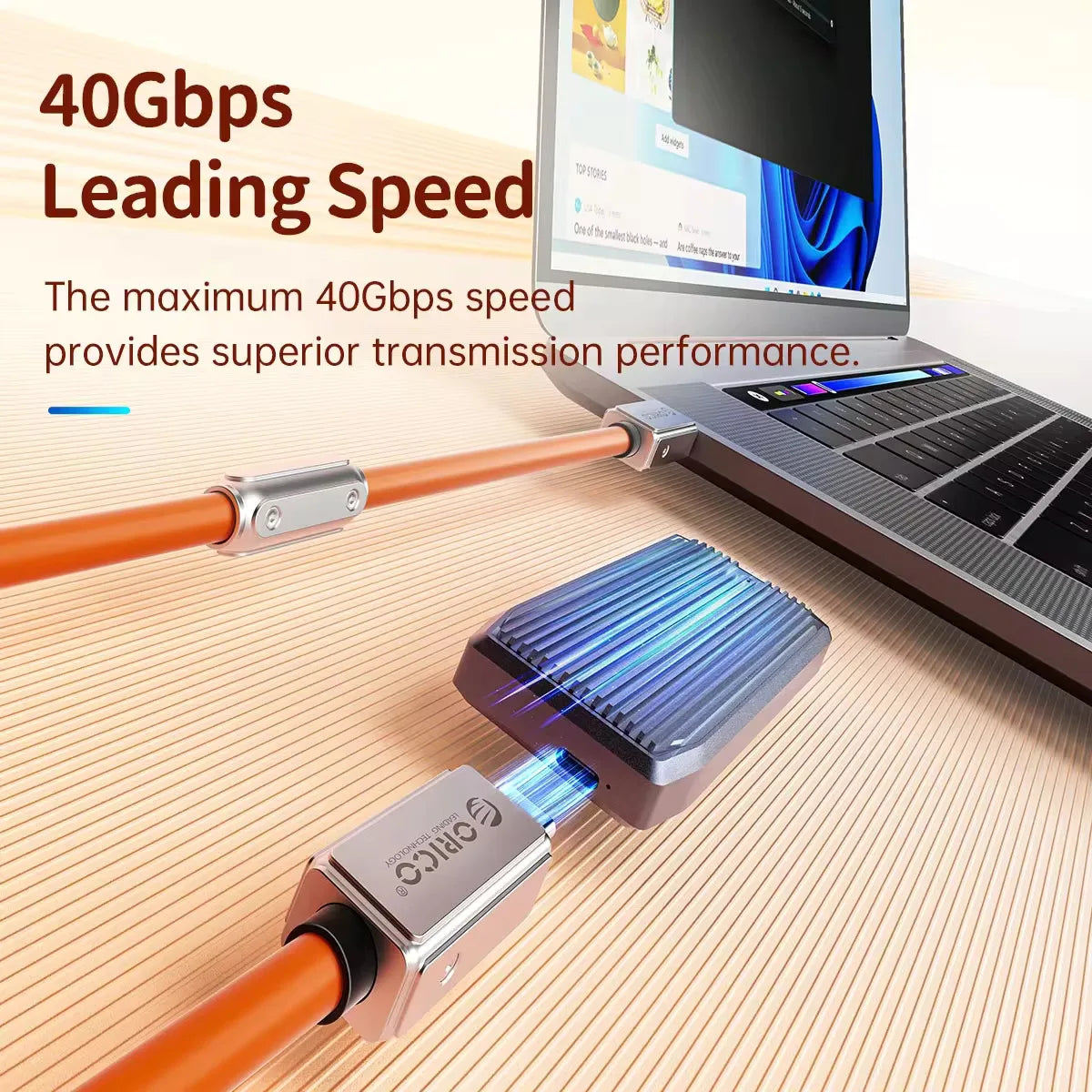 240W USB4 / Thunderbolt 4 Cable – 40Gbps, PD 3.1, 8K@60Hz Silicone