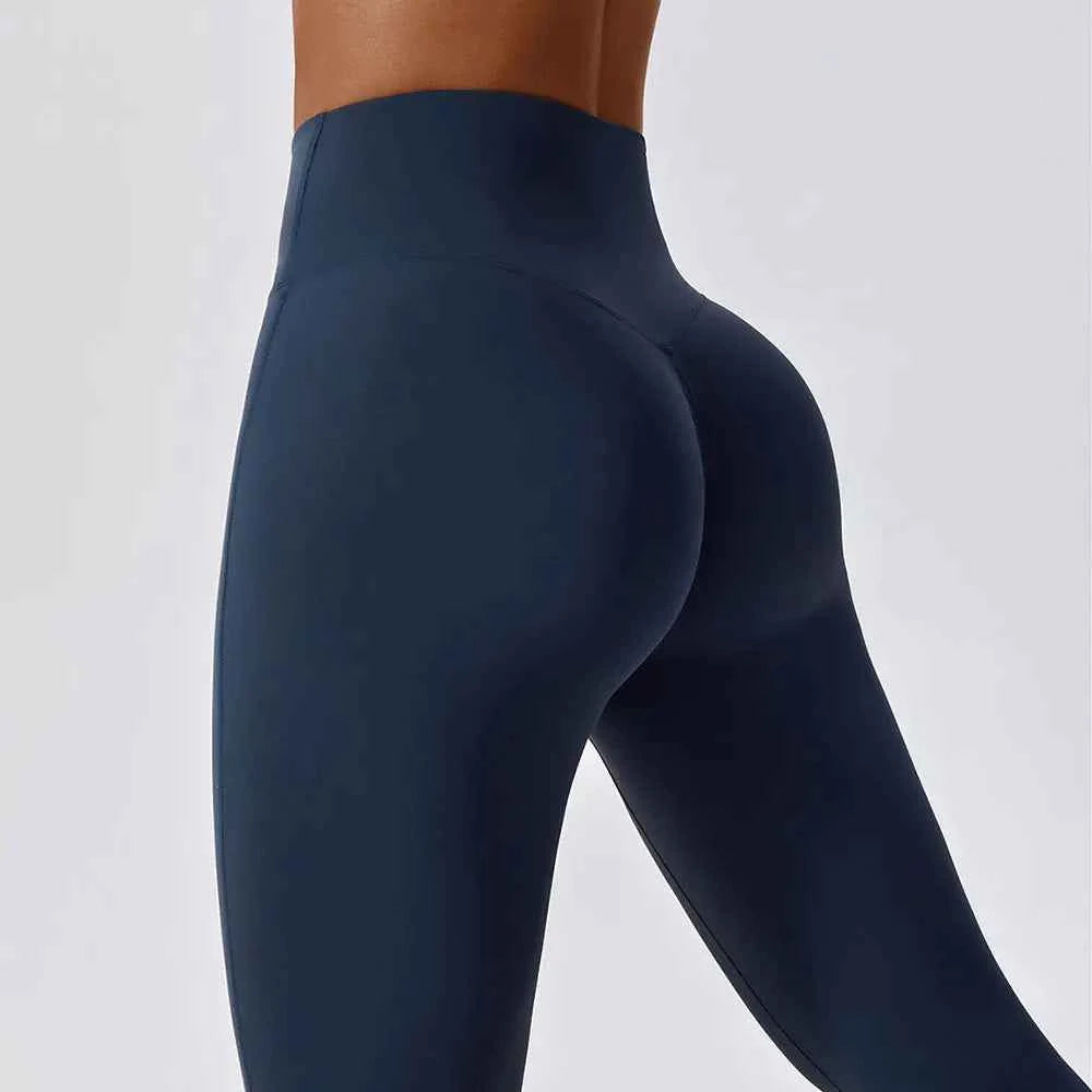 Women's Seamless Push-Up Yoga Leggings | High Waist Stretchy Athletic Gym Exercise Fitness Pants
