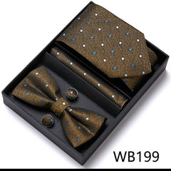 Men’s Luxury Tie & Bow Set - WB199 - Others In Fashion