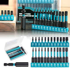 25 Pcs Tamper Proof Torx Bit Set – Magnetic Star Bits for Impact Driver with S2 Steel Construction & Storage Case