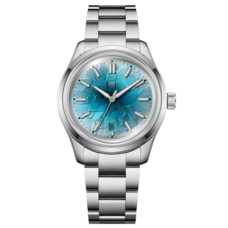 Automatic Mechanical NH35 Men’s Dive Watch – Sapphire Crystal | Glacier Collection | 100M Water Resistant - Blue