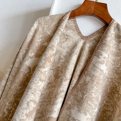 Luxury Double Sided Animal Print Poncho For Women - Others In Fashion