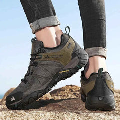 Men's Four-Season Hiking Shoes – Genuine Leather Upper, EVA Insole & Rubber Sole