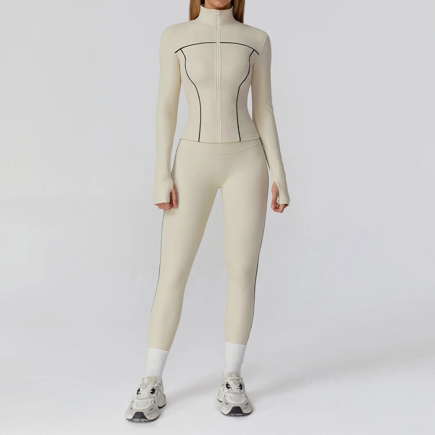 Women's 2/3-Piece Yoga Clothes Set | High Waist Leggings Running Bra Workout Tracksuit Gym Outfits