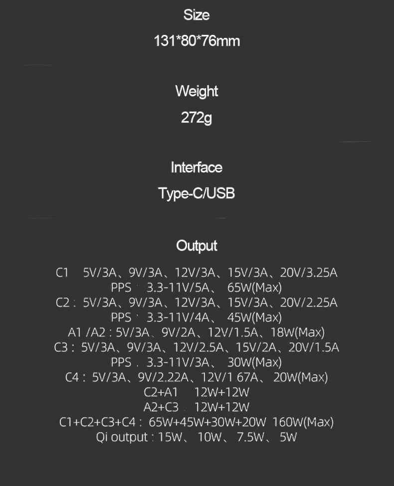160W USB Wireless Charging Station by Snagg A Charging Station