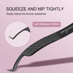 Professional Fiber Tip Eyelash Extension Tweezers – Precision High Volume Application Tool