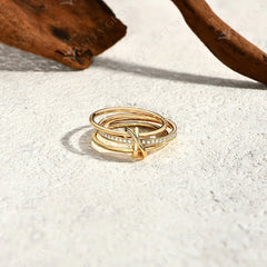 Moissanite 3-Ring Connect Design by Snagg A Ring