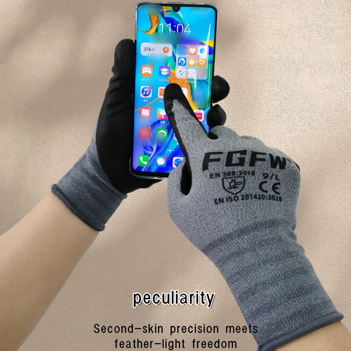 Nitrile Coated Work Gloves for Gardening/Workshop by Snagg A Gloves