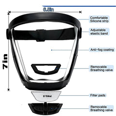 Super Protective Anti fog Full Face Shield by Snagg A Face Shield