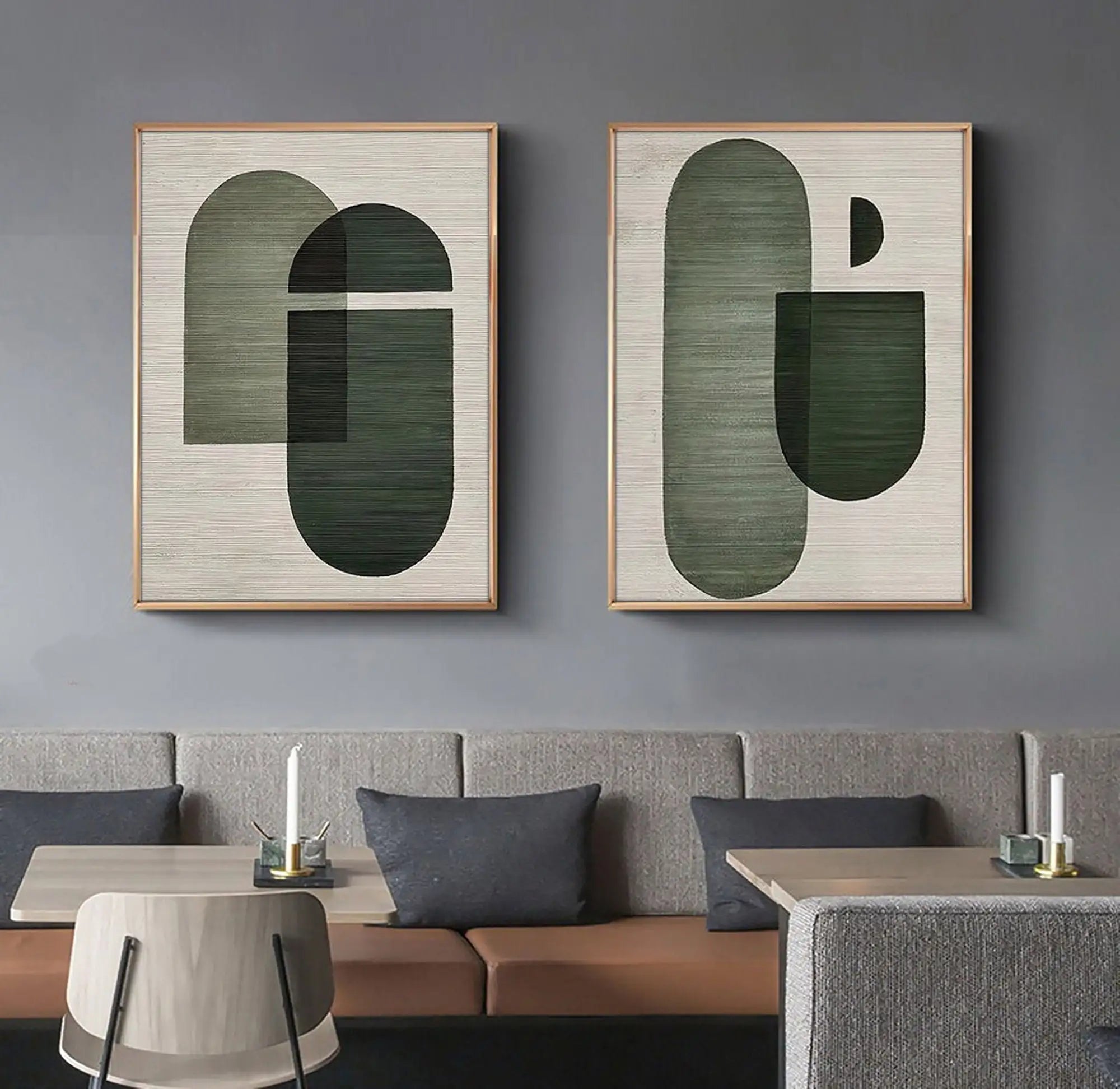 2-Piece Abstract Wall Art by Snagg A Print