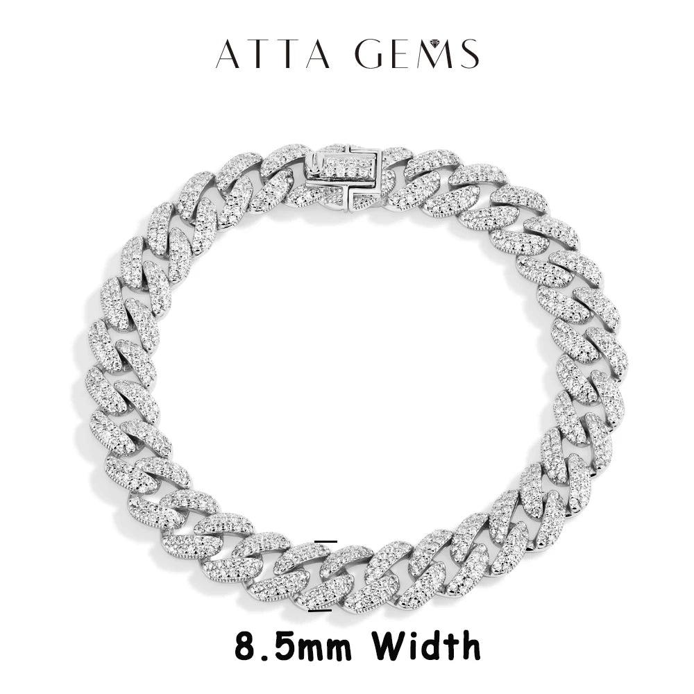 Moissanite Cuba Chain Bracelet
