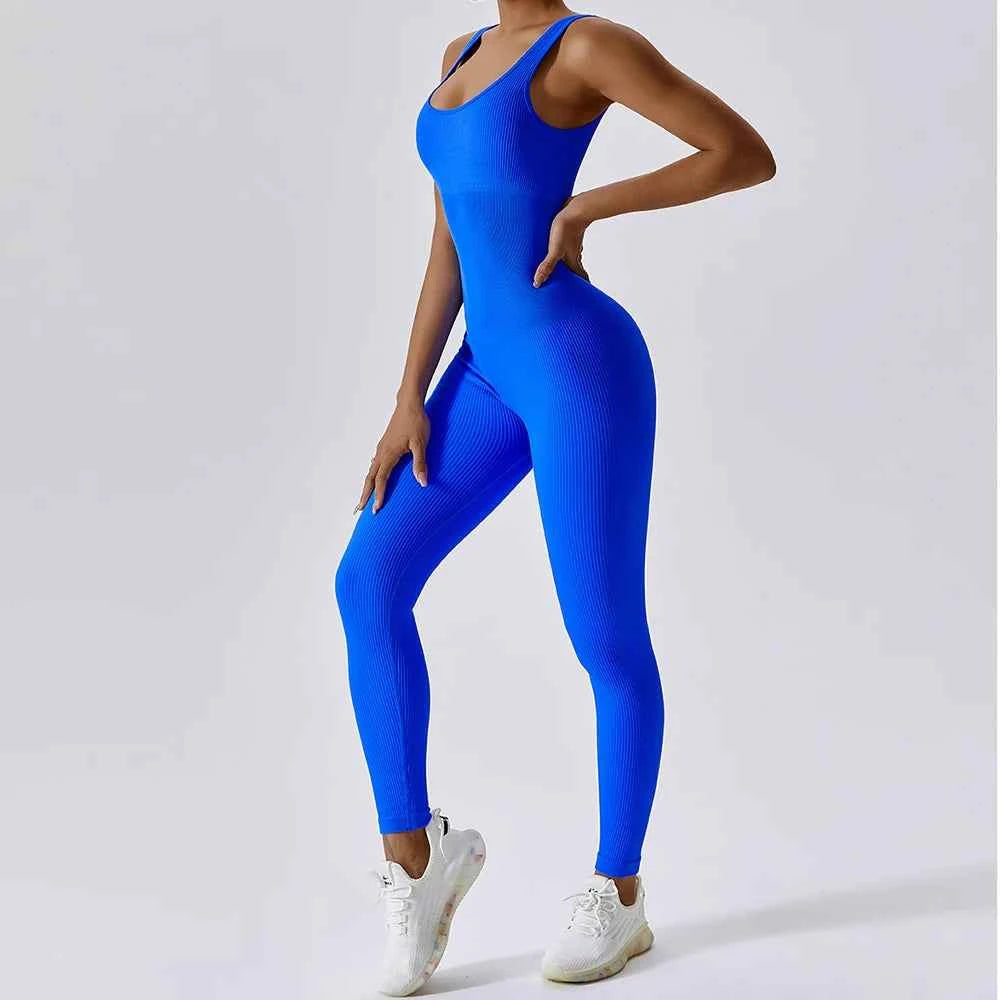 Women's Seamless One-Piece Yoga Suit | Push-Up Belly Tightening Dance Fitness Workout Bodysuit