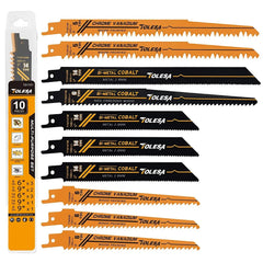 10PCS Bi-Metal Reciprocating Saw Blades Set