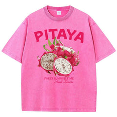 Fresh Pitaya Print Womans Streetwear T-Shirt