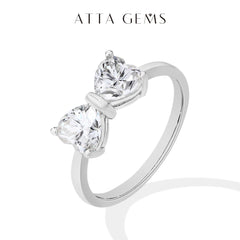 Bowknot Moissanite Ring
