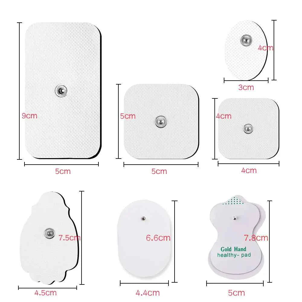 Electric TENS EMS Electrode Pads – Reusable Gel Therapy Replacement Pads