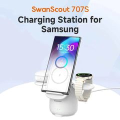 Samsung 3-in-1 Wireless Charging Station | Galaxy S25 S24 Z Flip Fold Watch Ultra Buds Charger Stand