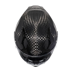 Carbon Fiber Pattern Full Face Motorcycle Helmet by Snagg A Motorcycle Helmet