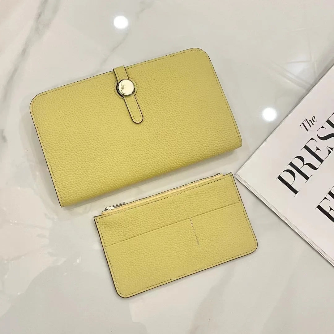 Genuine Leather Long Wallet for Women