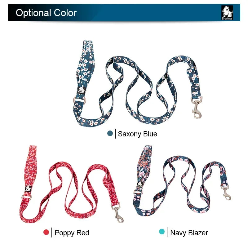 Floral Pet Leash with Neoprene Padded Handle by Snagg A Leash