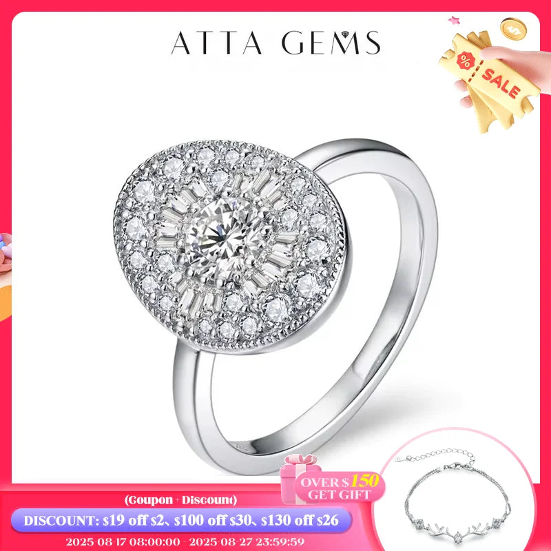 Full Moissanite Twilight Ring