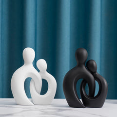 Abstract Couple Resin Sculpture by Snagg A Sculpture