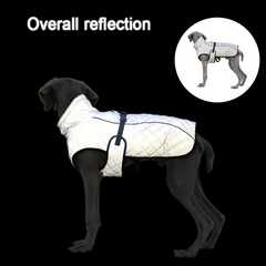 Reflective Outdoor Dog Jacket – Warm Cotton Vest Coat for Large & Medium Dogs (Labrador)