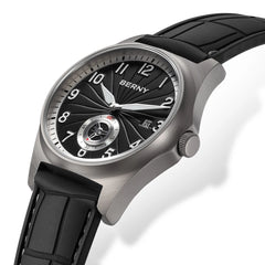 BERNY Titanium Automatic Watch – Full Titanium Strap | Seagull ST1731 | 10ATM Waterproof