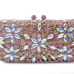 Stone Chain Crystal Evening Clutch by Snagg It Purses